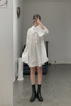 Marc le bihan double -neck shirt 2630 white